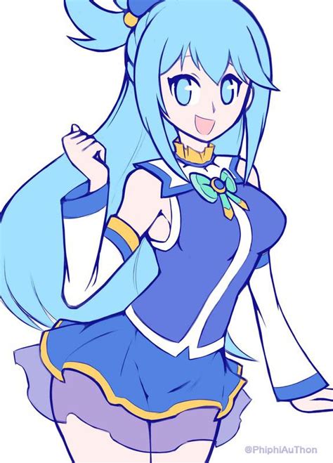 Aqua Fanart : r/Konosuba