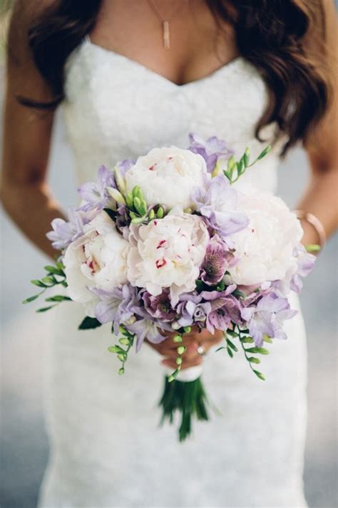 White and Lilac Wedding Bouquet | Bryan Sargent Photography on @BelleMagazine via @aisles ...