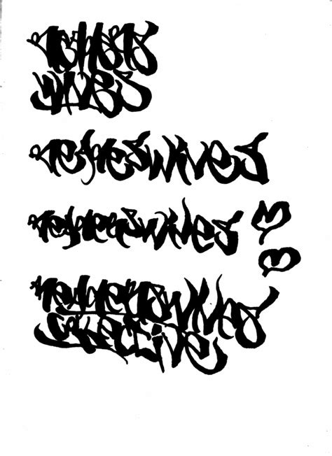 Graffiti Pics And Fonts: Graffiti Alphabet Black Tribal Readers Wives Collective