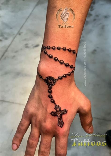 Rosary Tattoos On Hand