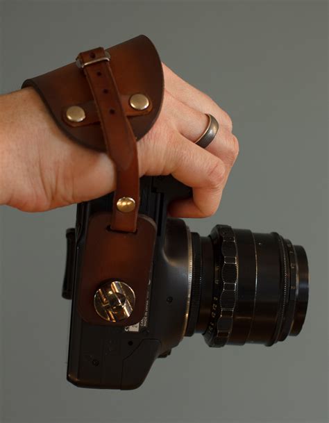 Adjustable Leather Camera Hand Strap - DesiredLeather