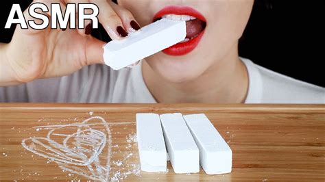 ASMR Edible Chalk Eating Sounds Part 2 | 먹는 분필 먹방 2탄 | Crunchy | MINEE ...