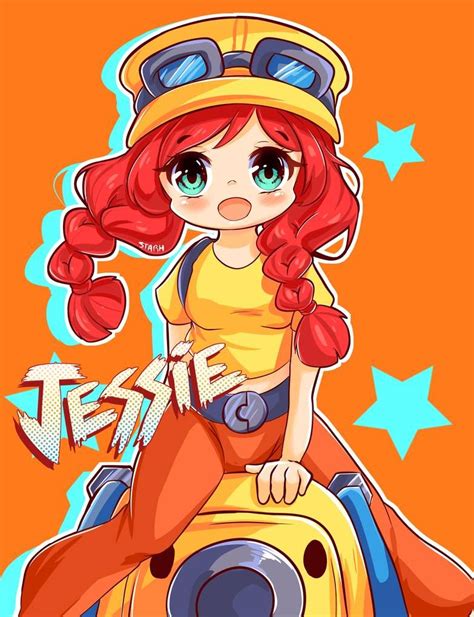 Jessie Brawl Stars by StarhSAMA on DeviantArt in 2021 | Anime stars ...