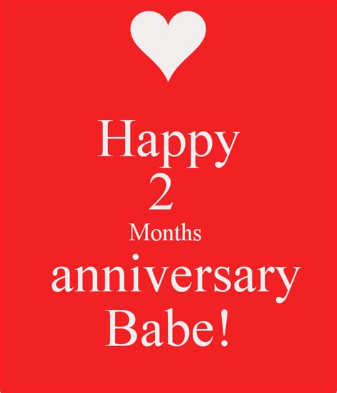 Happy 2nd Month Birthday Baby Quotes Happy 2 Months Anniversary Babe Poster Jazmin Keep ...