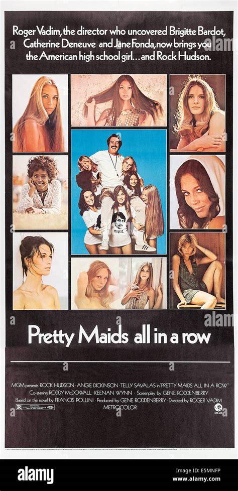 PRETTY MAIDS ALL IN A ROW, US poster art, Rock Hudson, (center ...