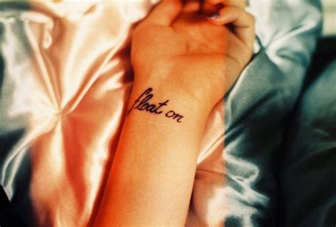 "float on" Love Wrist Tattoo, Wrist Tattoos For Women, Tattoo Placement ...