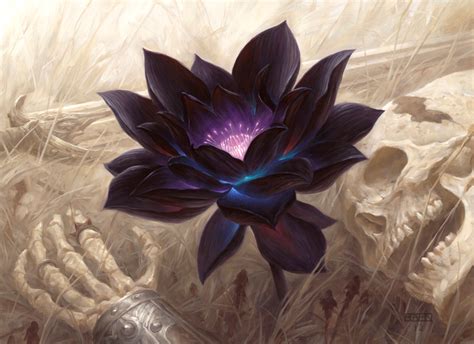 Black Lotus — The Art of Chris Rahn Black Lotus Mtg, Black Lotus Tattoo, Mtg Art, Modern Magic ...