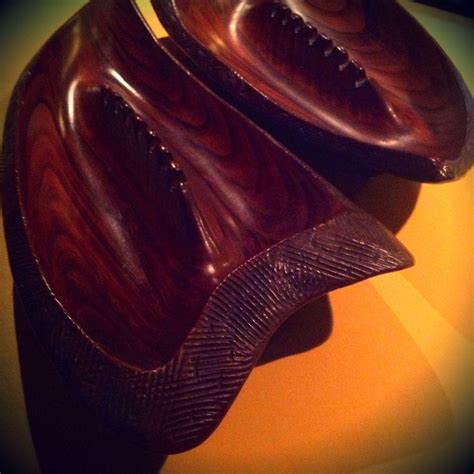 California Original faux wood amoeba shaped ashtrays! | Faux, Faux wood, Shoes
