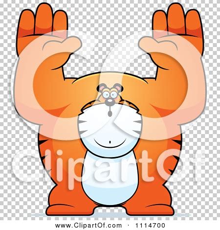 Clipart Buff Tiger Giving Up - Royalty Free Vector Illustration by Cory ...