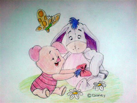 Piglet and Eeyore by Hopa95 on DeviantArt