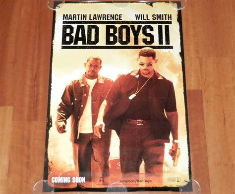 ORIGINAL MOVIE POSTER BAD BOYS II 2003 UNFOLDED INTL ONE SHEET ...