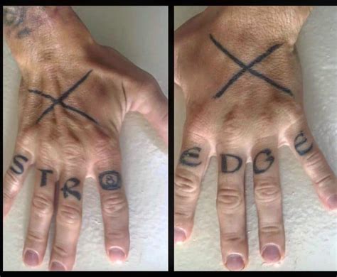 69 Cool Straight Edge Tattoo Ideas