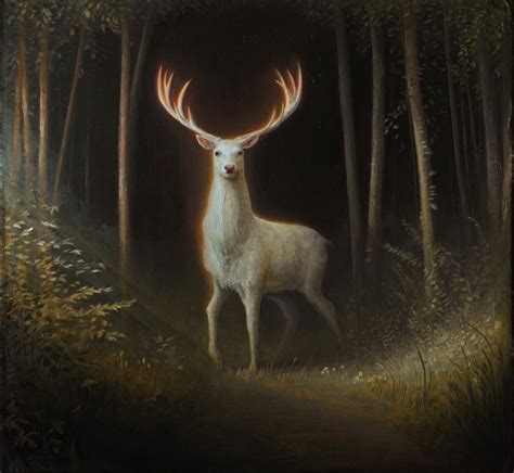 White Stag Oil on Linen 24" x 26" #art | Deer art, Animal art, Spiritual animal