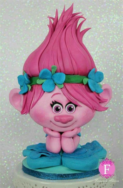 Trolls Birthday Party, Troll Party, Pretty Cakes, Cute Cakes, Bolo Trolls, Trolls Cakes, Fimo ...