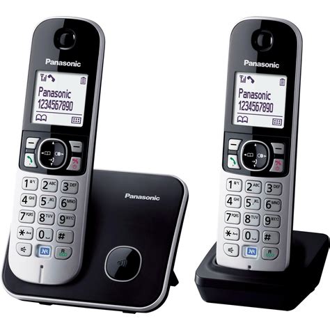 Panasonic KX-TG6812 Wireless Cordless Telephone with Multible Handets ...