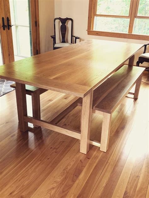 42 Essential White Oak Dining Table With Bench Recomended Post - Mismatched Furniture Cabinets ...