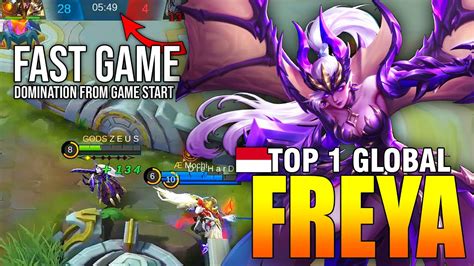 DOMINATED TOP 1 FREYA GAMEPLAY 2020 - TOP 1 GLOBAL FREYA Z E U S ...