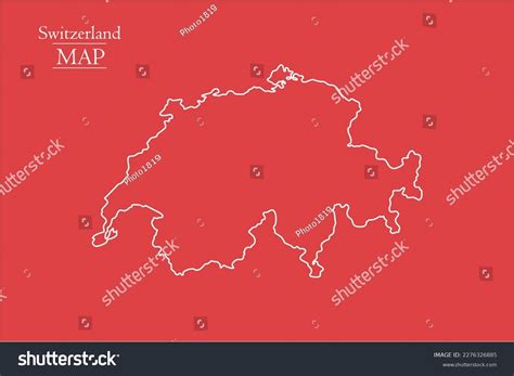 Switzerland Map Outline Editable File Stock Vector (Royalty Free) 2276326885 | Shutterstock