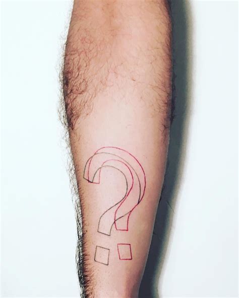 retro 3d question mark tattoo | Mark tattoo, Tattoos, Airbrush tattoo