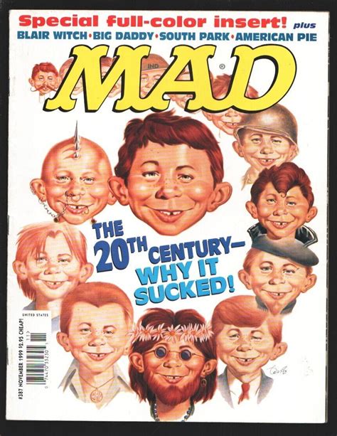 Mad Magazine #387 11/1999-The 20th Century-Why It Sucked cover-parodies- Ange... | Comic Books ...