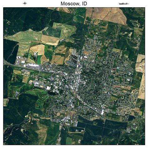 Aerial Photography Map of Moscow, ID Idaho