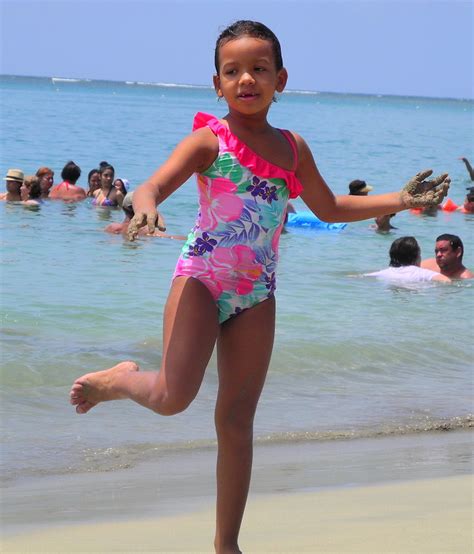 A day at Luquillo beach, Puerto Rico | This cute little girl… | Flickr