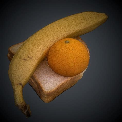 3D Banana Bread Model - TurboSquid 1437520