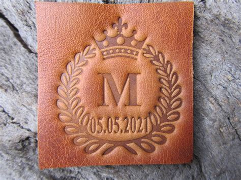 Leather stamp to order. Custom stamp with personal logo. Brass | Etsy