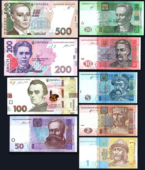 2011-2015 Ukraine, Full Set, 9 banknotes UNC | Ukraine, Bank notes, Unc