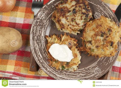 Potato flapjack (draniki) stock photo. Image of flapjack - 41875196