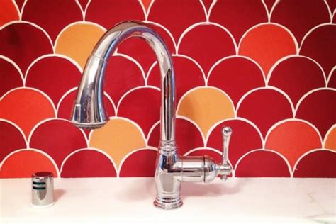 Color Spotlight: Tomato Red, Redefined | Custom backsplash, Ogee drop ...