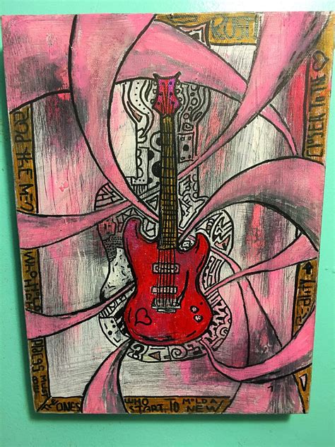 RUSH GUITAR Painting Rock & Roll Band Painting Fine Art | Etsy | Guitar painting, Fine art ...