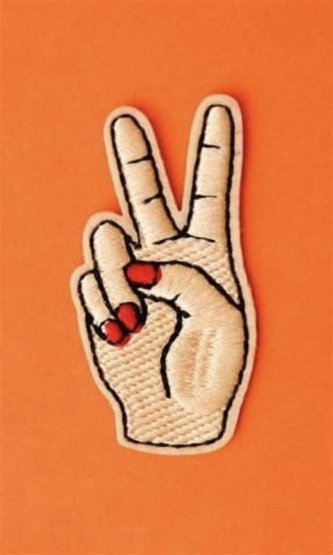 Peace Out Patch by Status Collective | Patches, Peace gesture, Peace