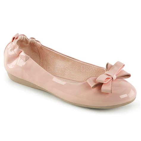 Pleaser Olive-03 - Pink Pat in Shoes & Flats - $43.99