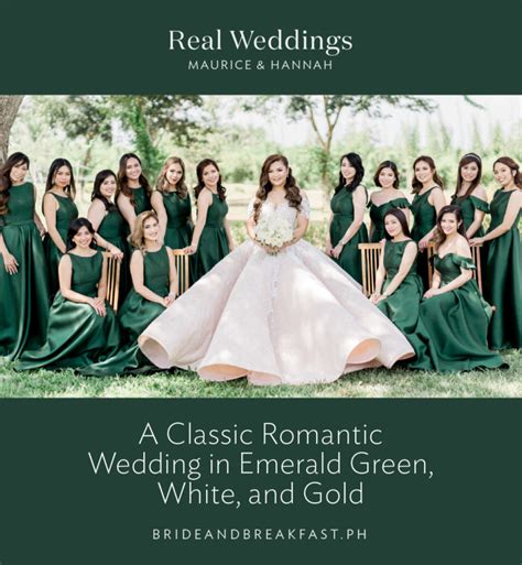 Emerald Green, White, Gold Wedding | Philippines Wedding Blog