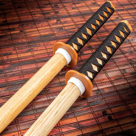 Natural Wood Daito Bokken Katanas Two For