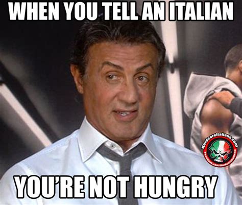 When you tell an Italian you're not hungry... (Italian Meme) | Italian girl problems, Italian ...