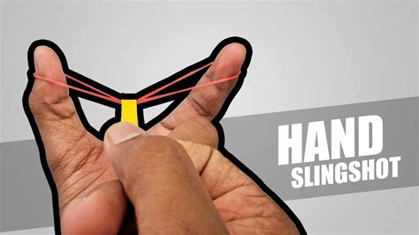 Powerful Hand Slingshot With Rubber Band - YouTube