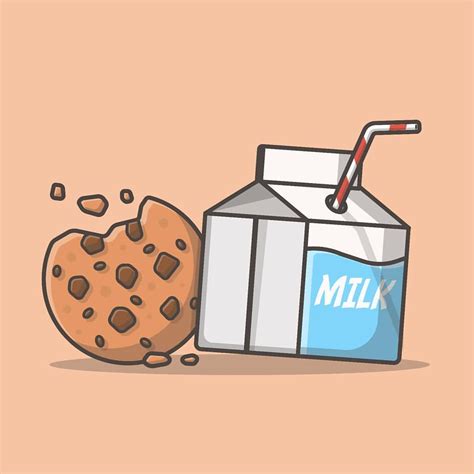 Just cookie and milk° 🍪🍼 -- Do you like eat some cookies with milk ...