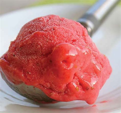 Desserts, Sorbet ice cream, Strawberry sorbet