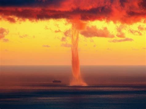 Tornado in the sea wallpapers and images - wallpapers, pictures, photos