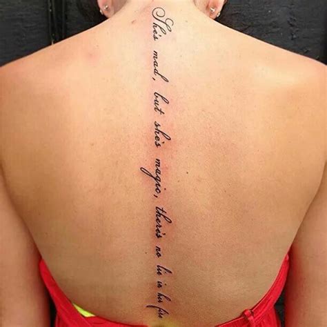 Nice quote :-) | Spine tattoos for women, Tattoo quotes, Quote tattoos ...