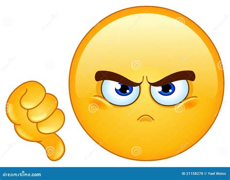 Dislike Emoticon Royalty Free Stock Photos - Image: 21158278