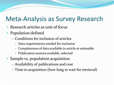 PPT - META-ANALYSIS OF RESEARCH PowerPoint Presentation, free download ...