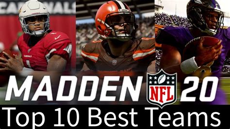 Madden 20 Franchise Top 10 Teams - YouTube