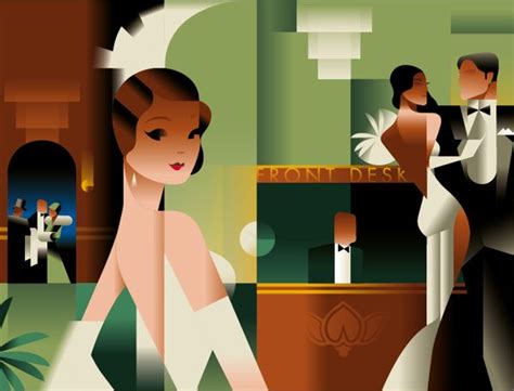 Club posters by Mads Berg, via Behance | Art deco posters, Art deco ...