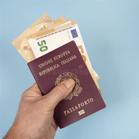 An Italian Passport with Euro Banknotes Inside Stock Photo - Image of identity, national: 265443884