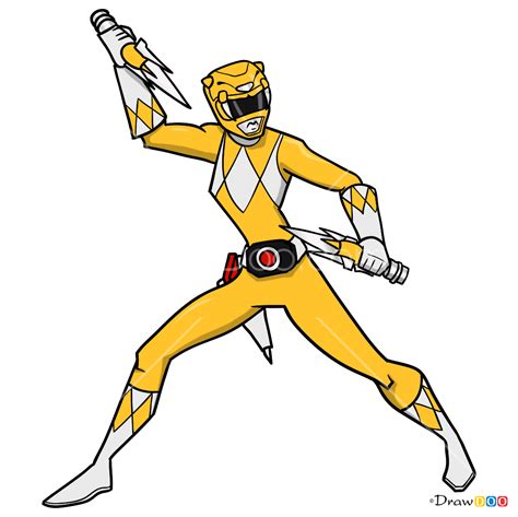 How to Draw Yellow Ranger, Power Rangers