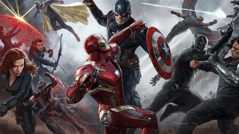 1920x1080 Resolution Captain America Civil War Teams Poster 1080P Laptop Full HD Wallpaper ...