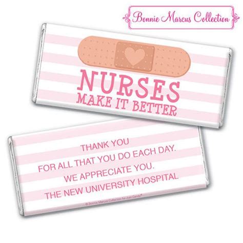 Nurse Appreciation Favors - WH Candy | Personalized candy bars, Personalized candy bar wrapper ...